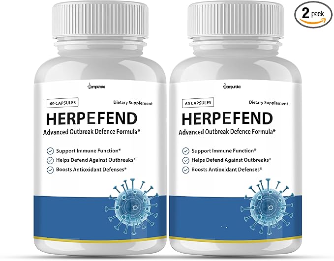 Herpefend Advanced Formula Supplement 2 Packs 60 Days Supply