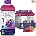 KinderLyte Electrolyte Solution for Kids and Adults - Hydration Drink (Grape 6 Pack) No Artificial Sweeteners or Flavors No Synthetic Dyes Vegan Non-GMO Gluten-Free
