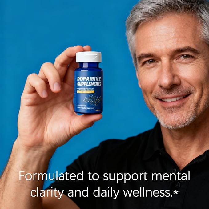 Dopamine Brain Food Supplement - Enhanced Focus &amp Mental Clarity Brain Energy &amp Neurotransmitter Support (1)
