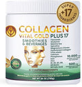 Vital Life Collagen Peptides Powder - Hydrolyzed Collagen with +17 Super Ingredients 1.6 lb Mint &amp Lemon Flavor Supplement for Healthy Hair Skin Nails Bones Joints Collagen for Women &amp