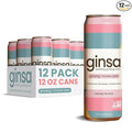 ginsa Sparkling Ginseng Energy Drink with Korean Red Ginseng | Natural Energy Booster | Non-GMO Supports Focus &amp Clarity with Pure Ginseng Root No Caffeine | 12 Pack | 12oz | Korean Pear Flavor