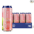 Blue Monkey Sparkling Guava Juice - Real Fruit Juice No Sugar Added All Natural Lightly Carbonated Halal Certified - Refreshing Tropical Sparkling Water Alternative - 11.2oz (330ml) 12 Pack (11.2o