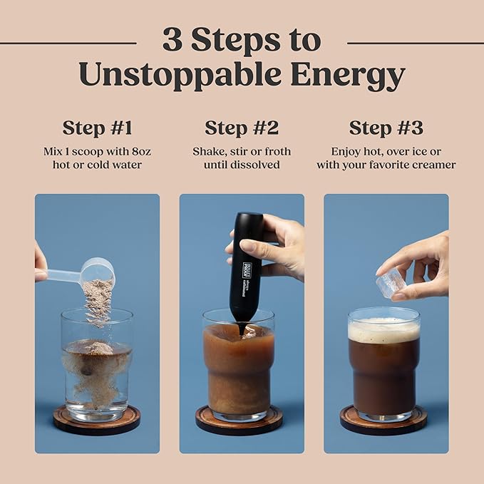 Bulletproof Coffee + Creatine Instant Coffee 5g Micronized Creatine Monohydrate with Electrolytes &amp MCT Oil Clean Toxin-Tested Beans Energy &amp Performance Support 38 Servings