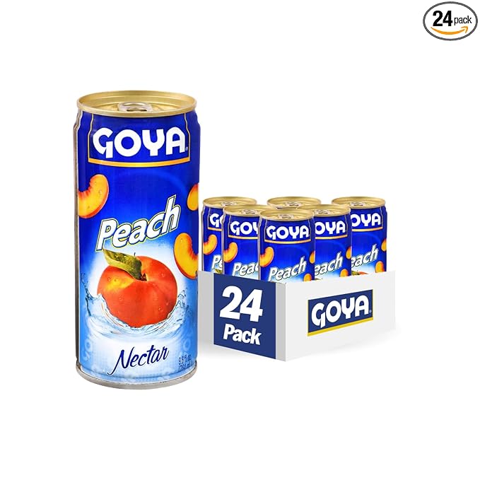 Goya Foods Peach Nectar 9.6 Fl Oz (Pack of 24)