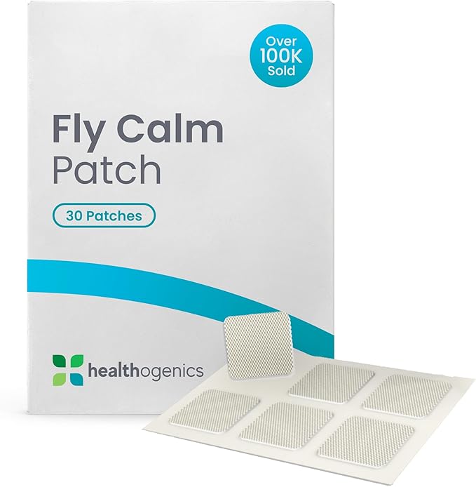 Fly Calm Patch (30-Day Supply) – Daily Patch with Lemon Balm L-Theanine &amp Ashwagandha for Mental Calm Focus &amp Travel Ease