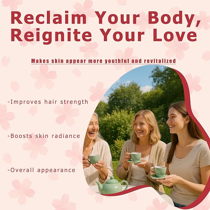 Vaginal Probiotics for Women Vaginal Dryness &amp PH Balance | 2000mg Daily Supplement with Lactobacillus Strains Cherry Blossom Extract Multi-Collagen Blend Hyaluronic Acid Prebiotics Vitamin