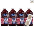 Ocean Spray 100% Cranberry Pomegranate Fruit Juice No Added Sugar 64 fl oz 4 Pack + 15 Sugarcane Disposable Straws by KOOL8SHOP Infinite Deals