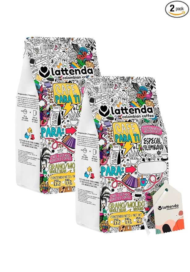 Para Ti Specialty Coffee: Personalized Colombian Culture in Every Sip - 2 Pack 454g Ground