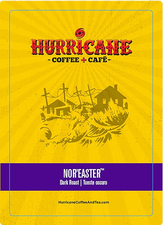 Hurricane Noreaster Coffee Single Serve Cups for Keurig K Cup Brewers. 0.38 Oz. (Pack of 24)