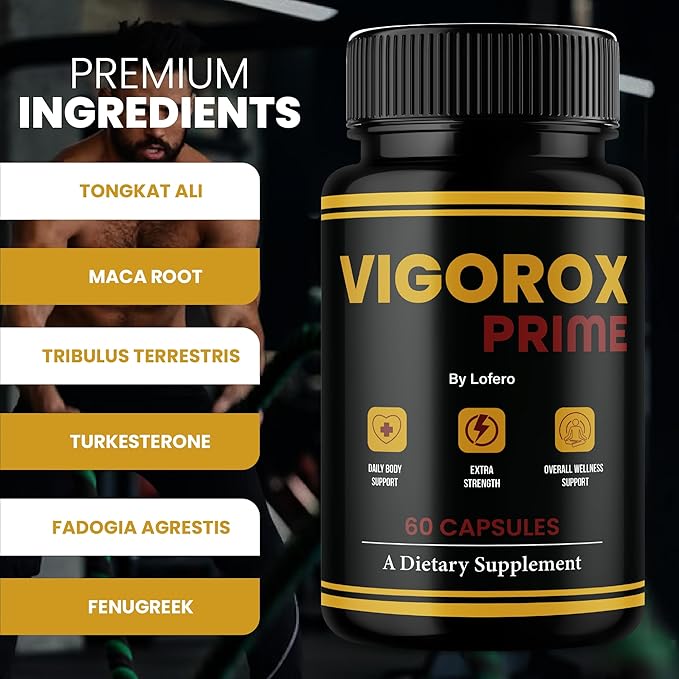 (5 Pack) Vigorox Prime Capsules VigoroxPrime Advanced Maximum Strength Performance Pills For Men Premium Natural Ingredients Formula for Overall Health &amp Wellness Support Capsulas Pastillas (300