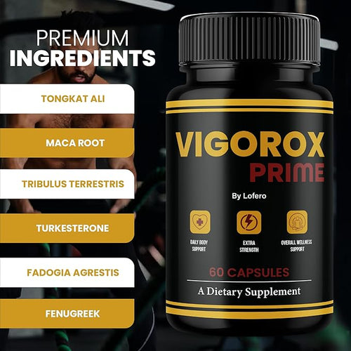 (5 Pack) Vigorox Prime Capsules VigoroxPrime Advanced Maximum Strength Performance Pills For Men Premium Natural Ingredients Formula for Overall Health &amp Wellness Support Capsulas Pastillas (300