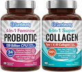 Probiotic + Collagen Bundle 4-in-1 Feminine Probiotic (30ct) &amp 6-in-1 Super Collagen (90ct) 2 Packs Cranberry Digestive &amp Healthy Aging Support Non-GMO