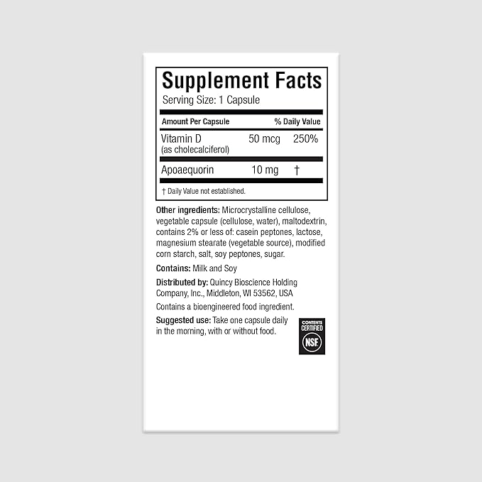 Prevagen Regular Strength - 30 Capsules (1 Month Supply) | Formulated for Your Brain | 10mg of Apoaequorin Plus Vitamin D3 with 7-Day Pill Minder