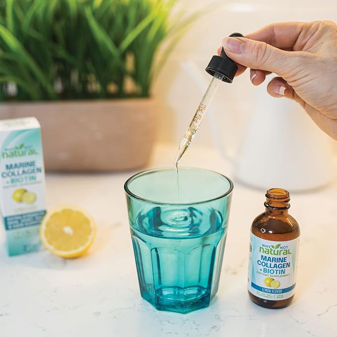 Why Not Natural Vitamin B Complex Liquid Drops and Marine Liquid Collagen for Hair Skin and Nails