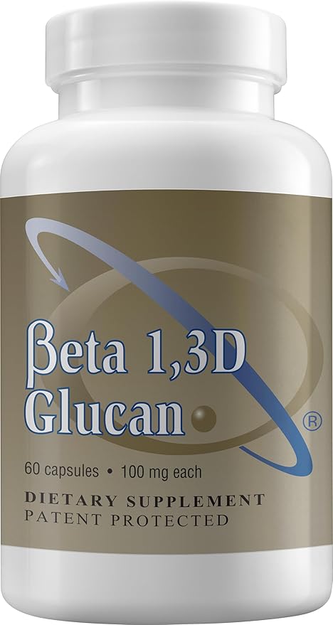 Transfer Point Yeast-Derived Beta 13D Glucan (13/16 B-Glucans) 200mg Minimum 85% Beta Glucan Content Non-GMO Vegetarian All-Natural Immune Support 60 Capsules