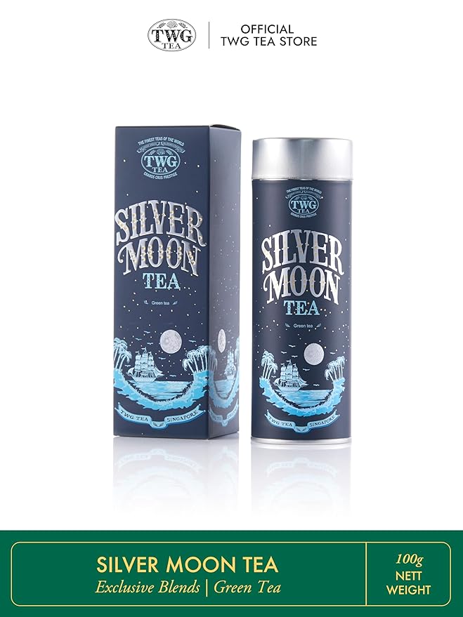 TWG Tea | Silver Moon Tea | Green Tea | Grand Berry &amp Vanilla | Haute Couture Tin 100g | Gift Set