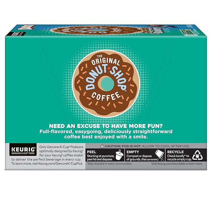 The Original Donut Shop Duos Chocolate Blueberry Coffee Keurig Single-Serve K-Cup Pods 60 Count (6 Packs of 10)