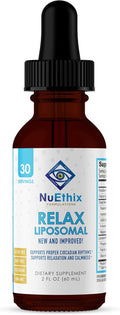 NuEthix Formulations Relax Liposomal Supplement Formula to Support Relaxation &amp Calm 2 Fluid Ounces 30 Servings