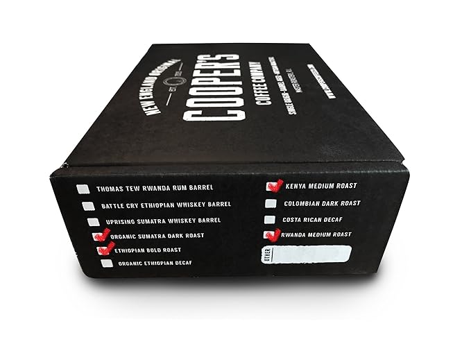 Decaffeinated Gourmet Coffee Sampler Gift Box Set - Whole Beans - 4-Pack - 4oz and Gourmet Coffee Sampler Gift Box Set - Whole Beans Coffee - 4-pack 4oz