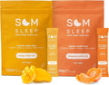Som Sleep Sleep Aid Powder Stick Packs – Variety Pack Bundle 20 Count – Mango &amp Tangerine – Zero Sugar 10 Calories – Sleep Support Drink Mix Supplement
