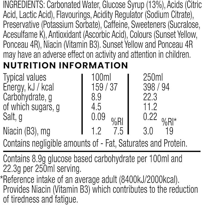 Lucozade Energy Drink Original - 1 Liter (6 Bottles)