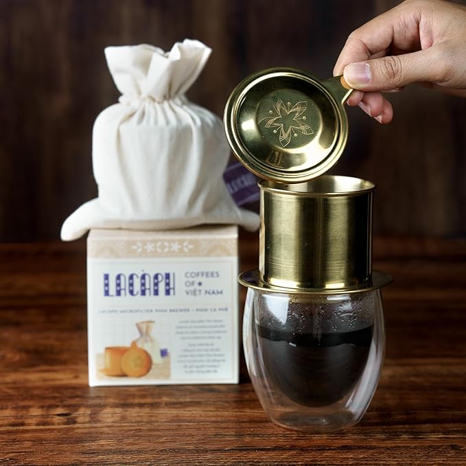 Lacàph Phin Brewing Kit - LACÀPH PHIN BLEND &amp MICROFILTER PHIN BREWER - Vietnamese Coffee Starter Set