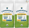 Cameron's Coffee Roasted Whole Bean Coffee Organic French Roast 28 Ounce (Pack of 2)