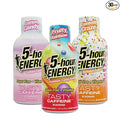 5-hour ENERGY Extra Strength Shots Birthday Cake Fruity Rainbow Cotton Candy Variety Pack 1.93 Fl oz 30 Bottles (12 Cotton Candy 12 Birthday Cake and 6 Fruity Rainbow)