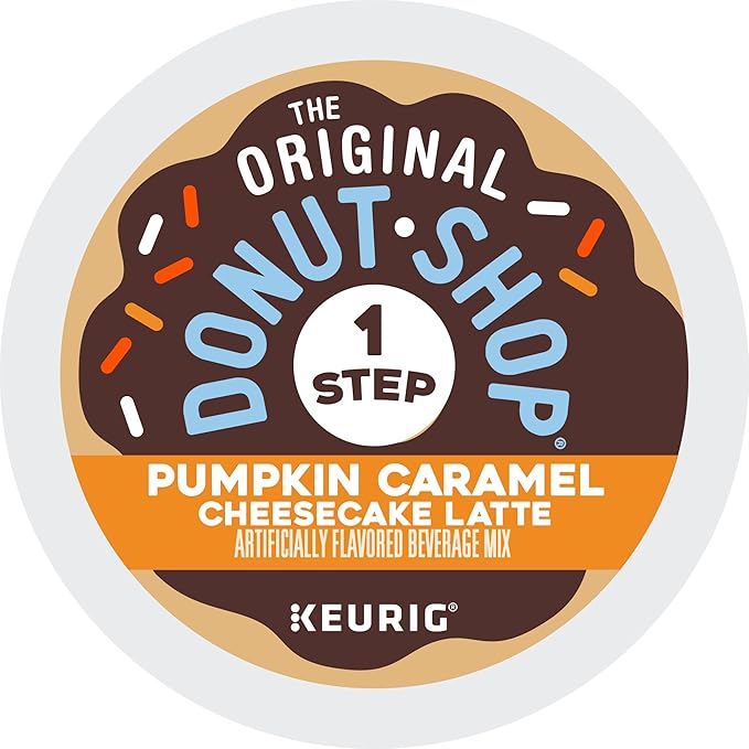 The Original Donut Shop Pumpkin Caramel Cheesecake Latte Keurig Single Serve K-Cup Pods 60 Count