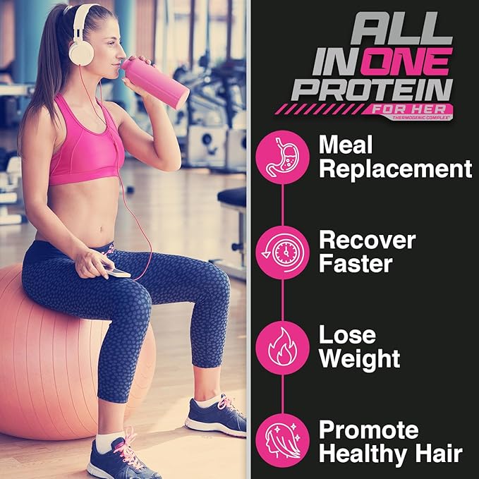 Forzagen All in One Protein for Her Protein Powder for Women with Collagen Peptides (2 Pound (Pack of 1) Matcha Latte)