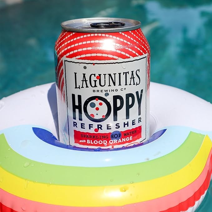 Lagunitas Hoppy Refresher Blood Orange 36 Pack Non-Alcoholic Hop Water Drink | Refreshing Alcoholic Brew Substitute | 12oz Cans 0.0% ABV