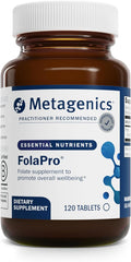Metagenics FolaPro - L-5-MTHF Folate 1330 mcg DFE - Supports Methylation Homocysteine Metabolism &amp Cellular Health - Non-GMO Gluten-Free Vegetarian - 120 Tablets