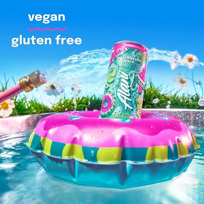 New Alani Energy Drinks Lime Slush Watermelon Wave Pink Slush Flavors Variety Pack Sugar-Free Low-Calorie Energy Boost Drink 12 fl oz (Pack of 6) (Packaging May Vary)