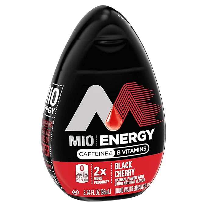 b'Mio Energy Black Cherry Liquid Water Enhancer 1.62 Fl Oz (Pack of 12)'