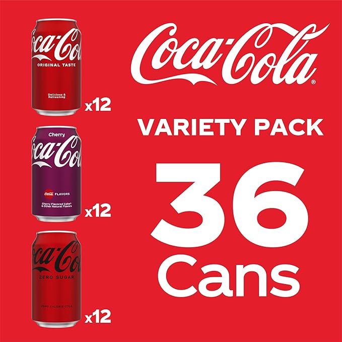 Coca-Cola Soft Drink Variety Pack 12 fl oz 36 Pack