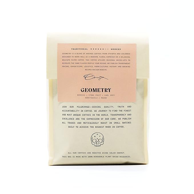 Onyx Coffee Lab Geometry Whole Bean Espresso Coffee Blend – Light Roasted Coffee Beans Whole – Coffee Whole Beans w/Notes of Berries Sweet Lemon &amp Earl Grey