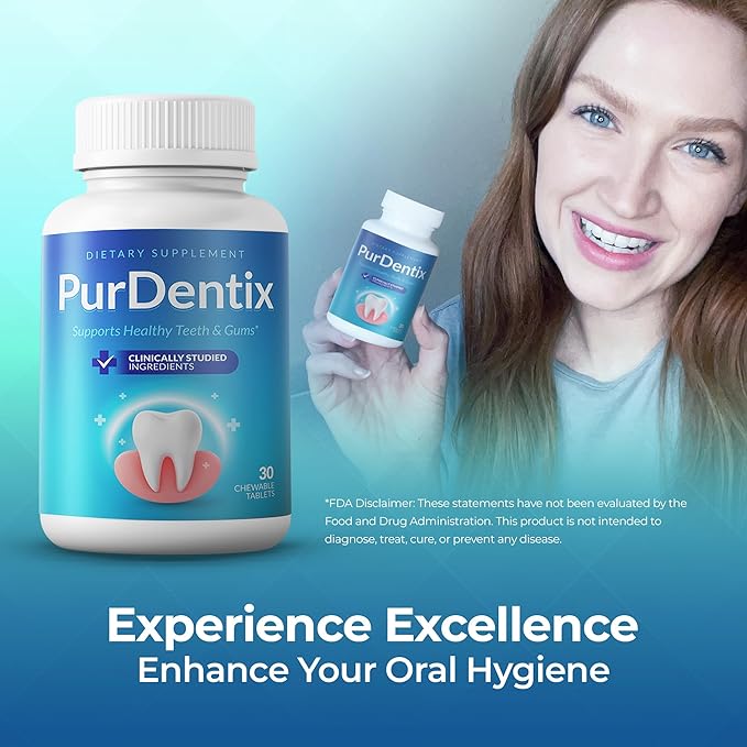 Oral Health Probiotic – 4-Strain Formula for Healthy Gums Teeth &amp Fresh Breath – 30 Chewable Tablets