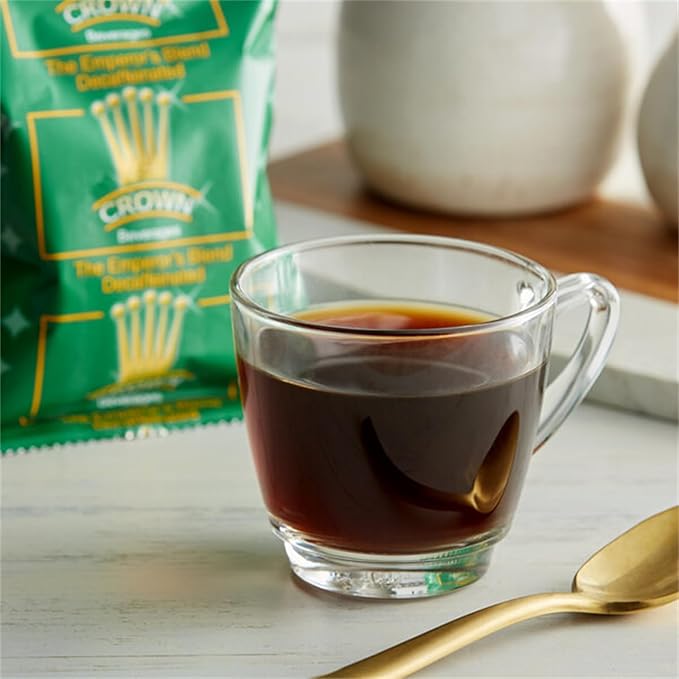 Crown Beverages Emperor's Blend Decaf Coffee Packet 2 oz. - 80/Pieces WS-110EMPBLDDEC-NPF
