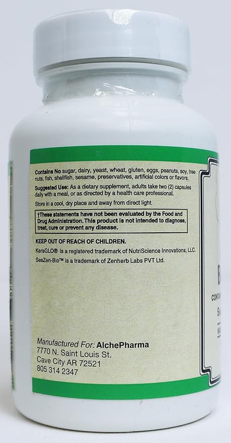 Advanced Beauty Care Hair Skin and Nails Supplement Gluten Free Non-GMO Capsules (60 Caps)