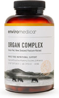 Enviromedica Grass-Fed Organ Complex: Freeze-Dried Beef Liver Kidney Heart and Pancreas (180 ct)