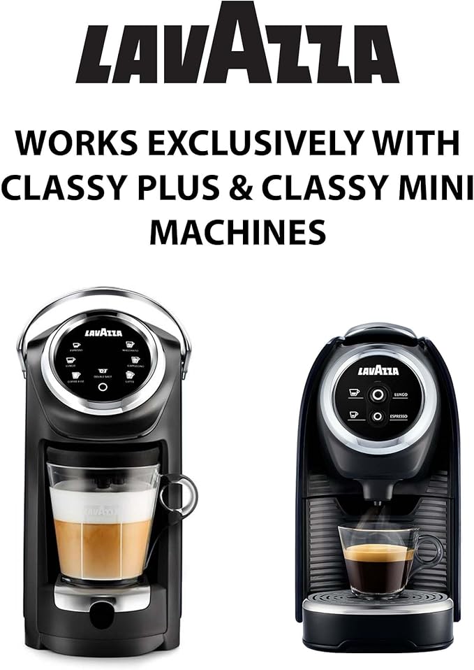 Lavazza Blue Top Class Double Shot Espresso Capsules Arabica and Robusta Blend Compatible with Lavazza Classy Machines (100 Capsules)