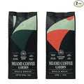 Miami Coffee Garden Variety Bundle – Breeze Brew &amp Sunshine Roast – 100% Arabica Low Acid Premium Ground Coffee Medium Roast 2 x 12oz Bags