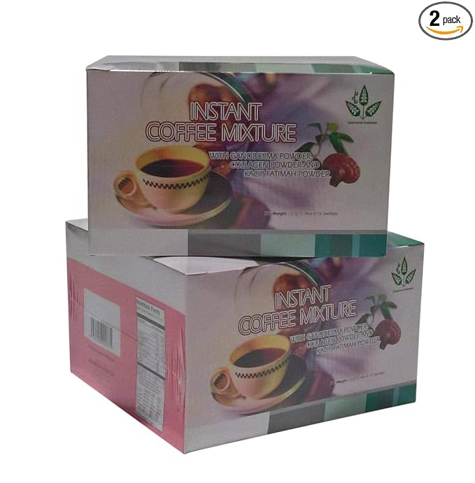 Healthy Hair Skin &amp Nails Coffee with Ganoderma Collagen and Kacip Fahtima - 2 Boxes