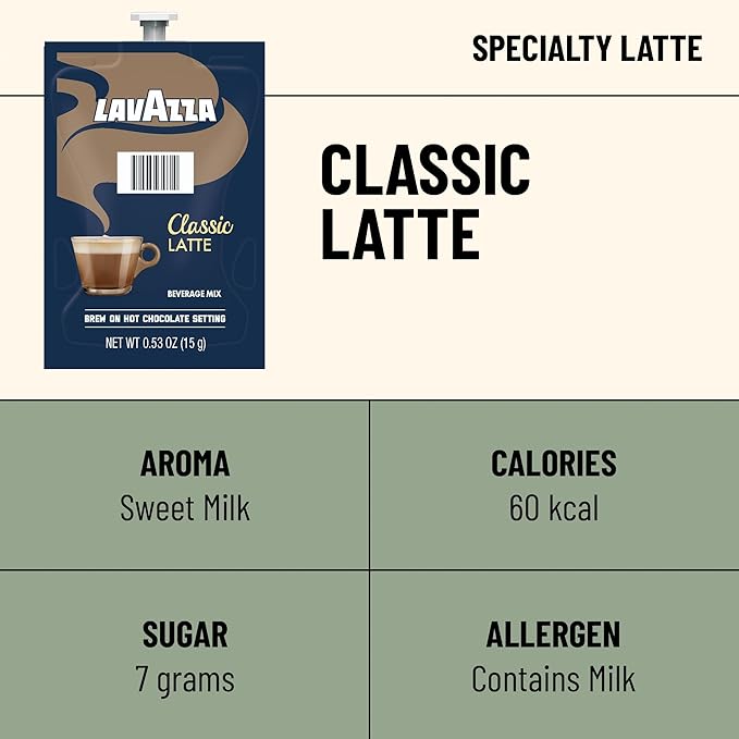 Flavia Lavazza Classic Latte Freshpacks works only with Flavia Brewers (Case of 72)