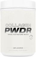 PWDRS Collagen | Promotes Hair Skin Nail Joint Bone and Ligament Health | Grass Fed &amp Pasture Raised | All Natural Zero Sugar (Unflavored)