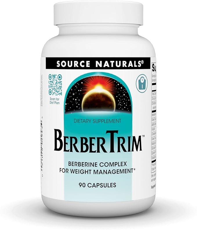 Source Naturals BerberTrim Berberine Complex for Weight Management* Vegetarian Capsules (90)