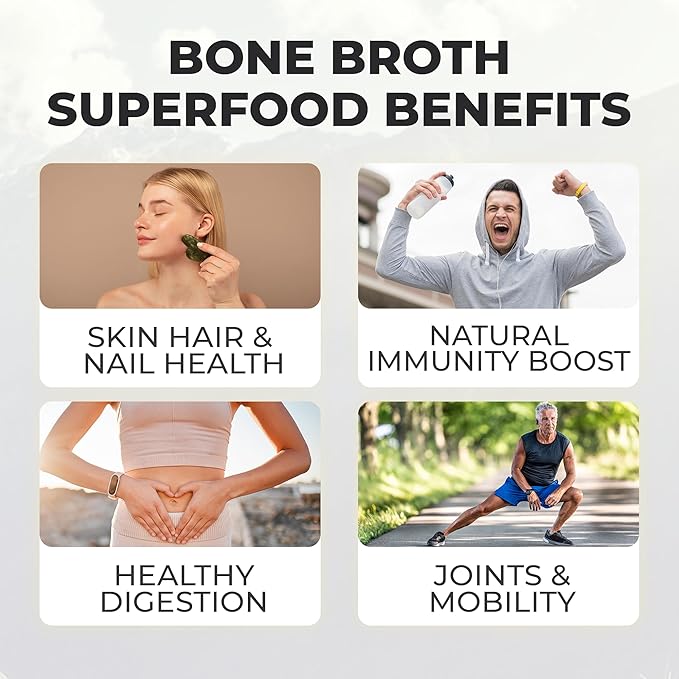 PaleoPro Bone Broth Collagen Protein Powder - Turmeric Root Grass-Fed Collagen Powder for Skin &amp Bones - Gluten Free No Sugar Soy Grains Net Carbs - Paleo Keto Friendly 20 Servings Aztec Vanil