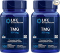 Life Extension TMG 500mg 100 Liquid Veg Caps (Pack of 2) - Trimethylglycine (Glycine Betaine) Supplement - Gluten Free Non-GMO Vegetarian