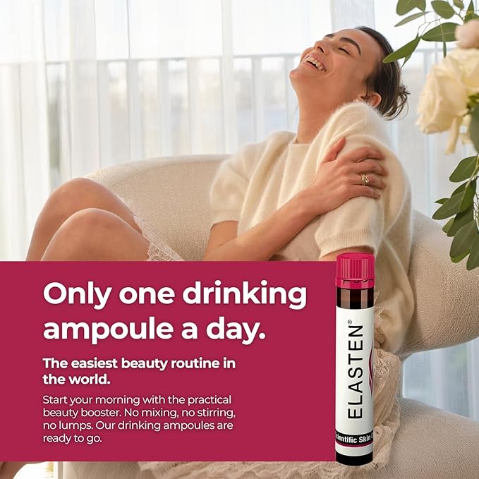Clinically Tested Collagen Complex for Radiant Skin from Within – Reduces Fine Lines – Supports Healthy Connective Tissue – 28 Liquid Collagen Ampoules (0.85 fl oz / 25 ml Each)