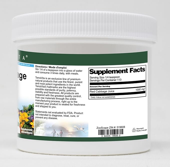 Red Cabbage Juice Powder (4 oz ZIN: 519608) - 3 Pack